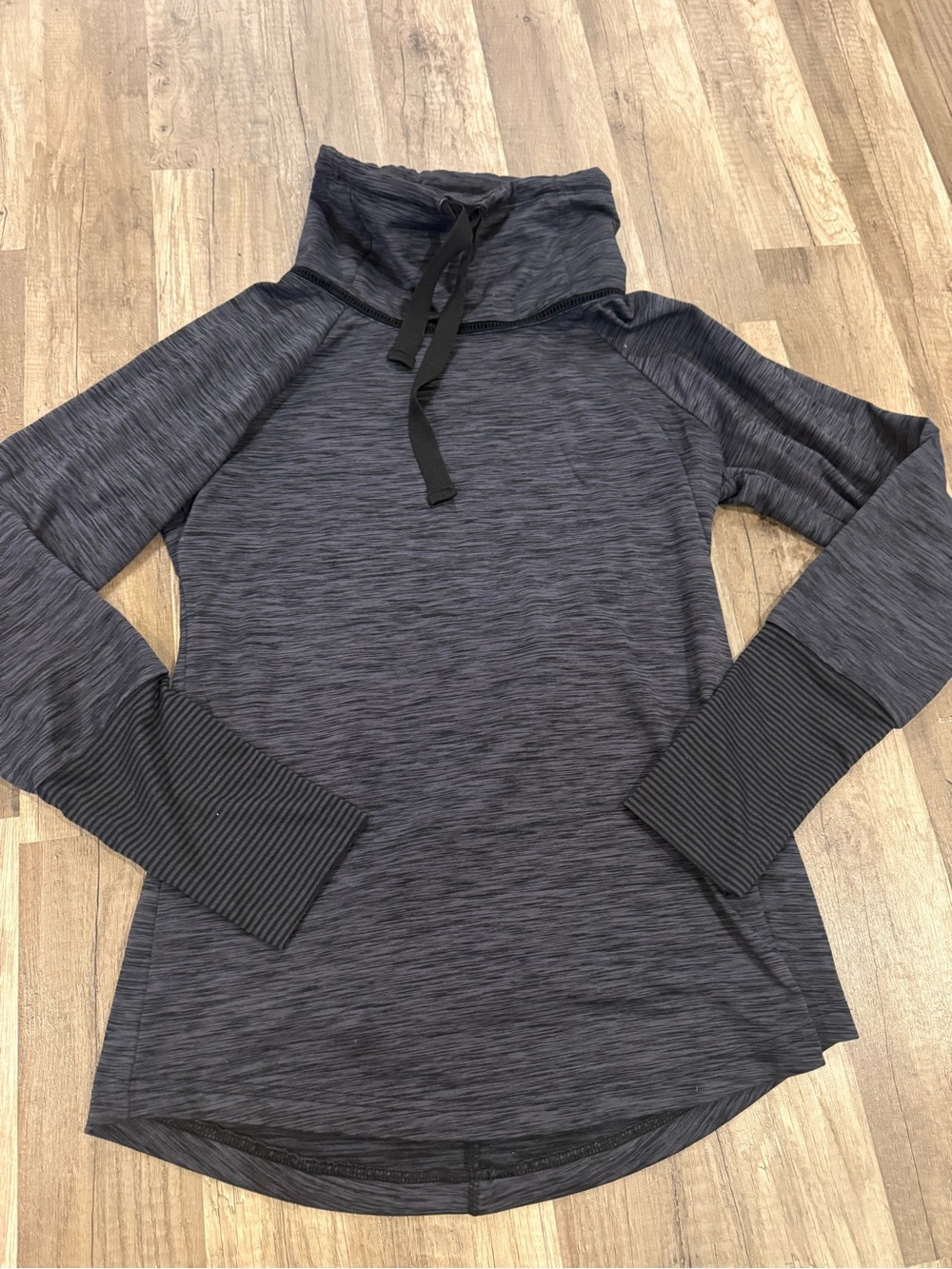 Avalanche Heathered Charcoal Cowl Neck Pullover Hoodie